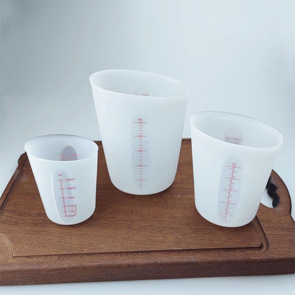 Flexible Measuring Cups Silicone Pouring Measure Cups Melting Cups  Gypsum Plaster Crafts