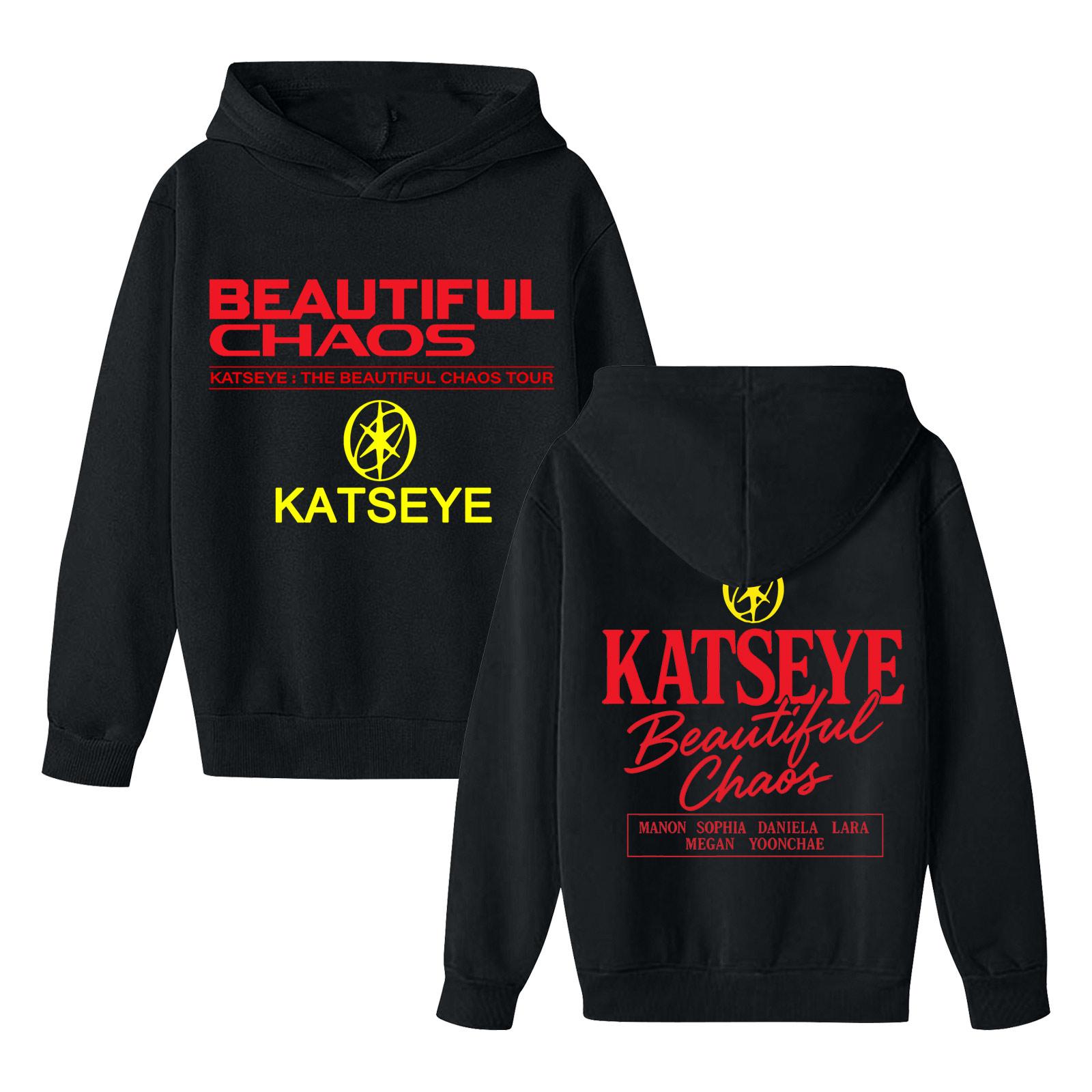 

Детский пуловер с длинным рукавом, свободного кроя, с принтом букв, капюшоном на шнурке 140 чёрный