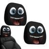 Funny Big Eyes Headrest Covers 2PCS Halloween Auto Accessories Gift For Car Party Decoration, Driver Passenger for Women Men