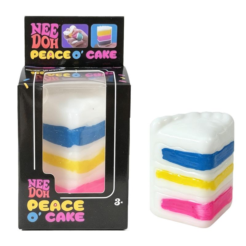 Needoh Multi Layer Rainbow Cake Pizza Slice Food Sensory Toy Non-Toxic Knead Stretch Anxiety Healing Relax Adults Portable Gift