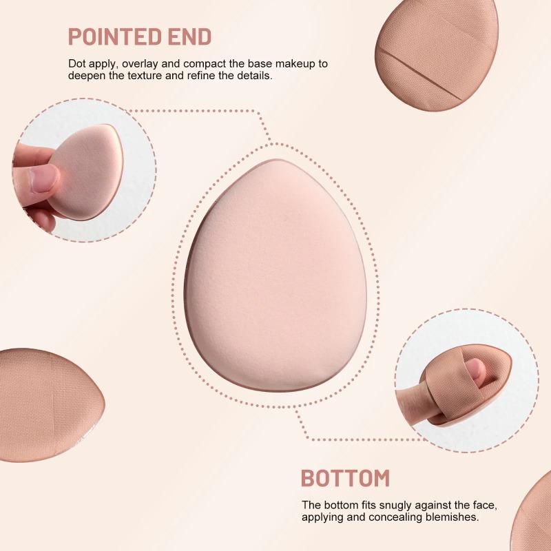 Portable Travel Makeup Brush Set Mini Beauty Eggs Pocket Mirror Folding Makeup Mirror with Makeup Brush Set Gift