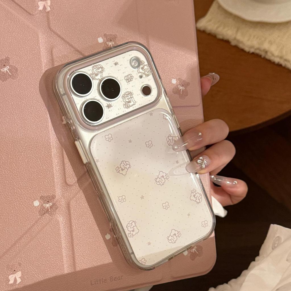 Minimalist Bear Phone Case for iPhone 16, iPhone 17, and iPhone 17 Pro Max
