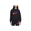 Nike Letter Logo Print Long Sleeve American-Style Sweatshirt for Men Black