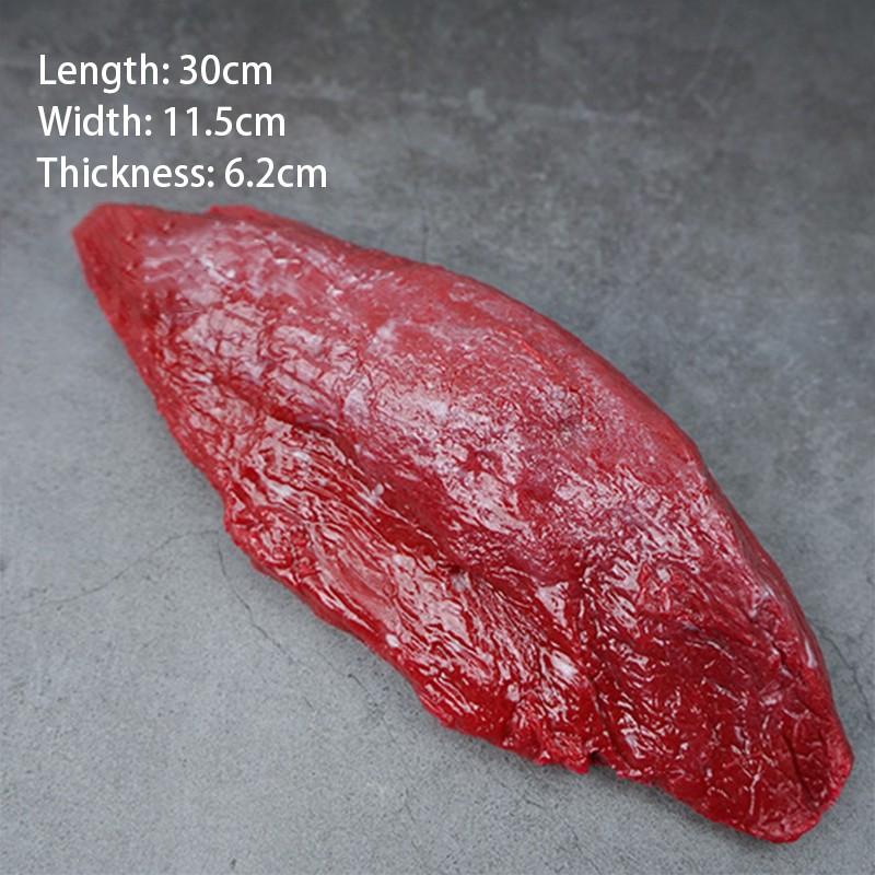 1PC Fake Food Meat Restaurant Store Shop Decor Artificial Food Fake Beef Chops Artificial Meat Meat Model Decor Props
