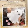 Ghost Plush Cute Soft Halloween Plush Smile Ghost Stuffed Animal with Hand and Leg Throw Pillow for Kids Adults, Stuffed Animal