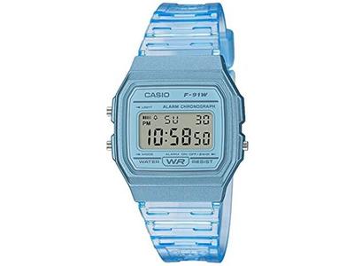 Collection F-91WS-2JH Men's Watch Clear Blue Blister Pack LED Light NEW