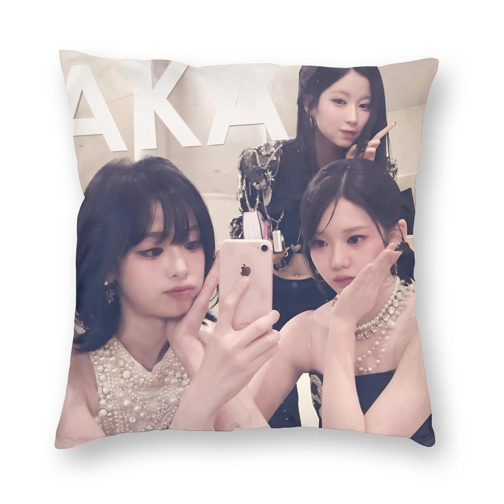 Kpop Style Babymonsters Group Pillowcase Soft Polyester Cushion Cover Decor Pillow Case Cover Home Square 18''