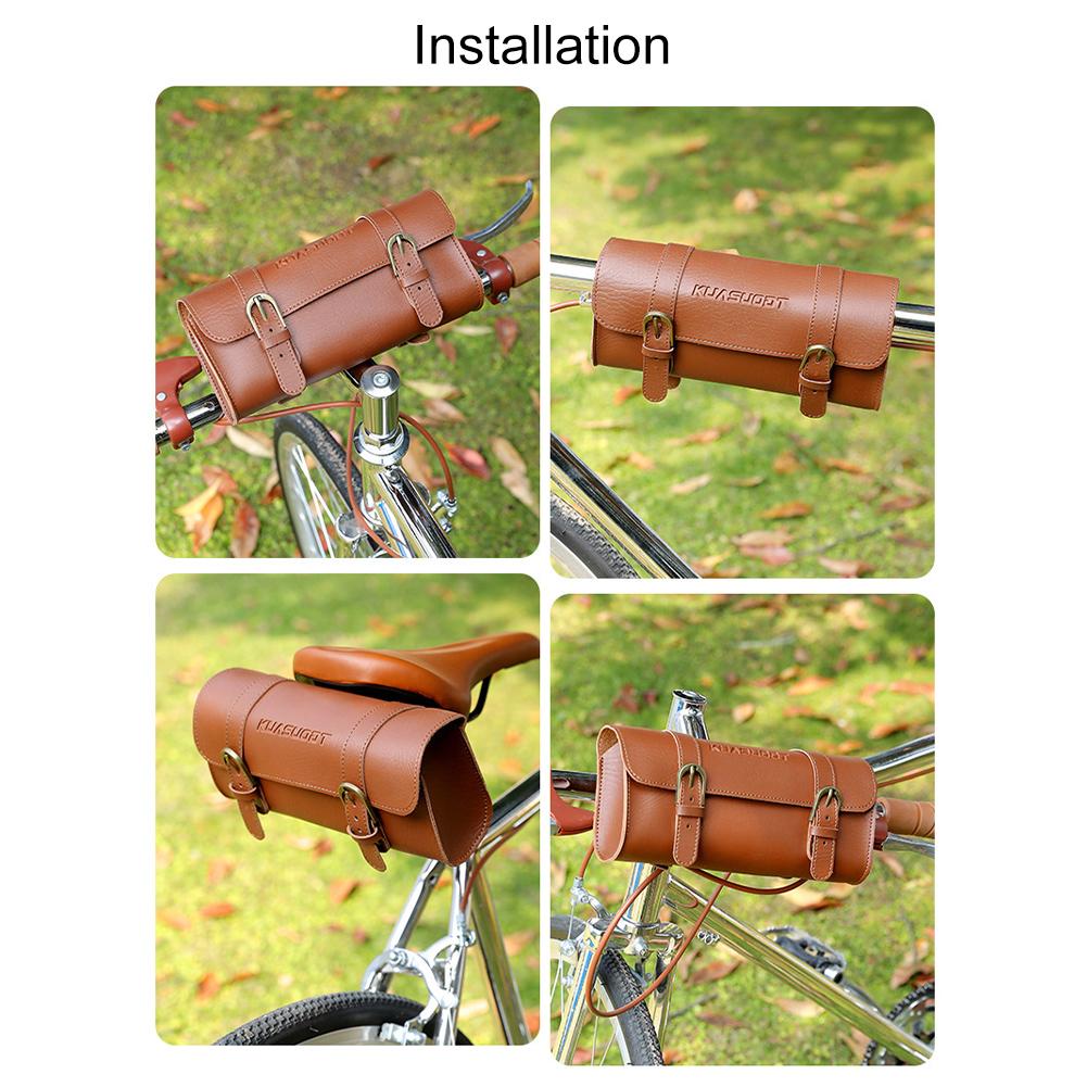 Motorcycle Saddle Storage Bag Large Capacity Bike Handlebar Tool Bag Bicycle Front Fork Tail Tool Bag for Outdoot Cycling