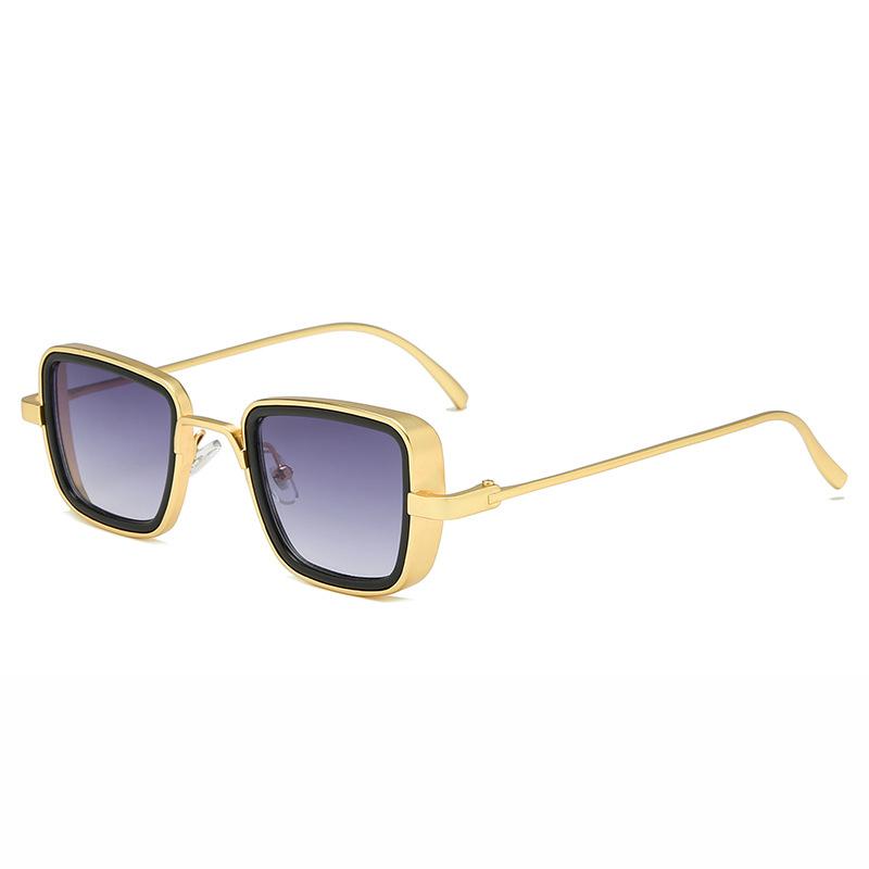 

New Retro Metal Steampunk Goggles For Men And Women Rectangular Sun Eyeglasses For Men Women Stylish Retro Sunglasses Male Female UV Protection 400