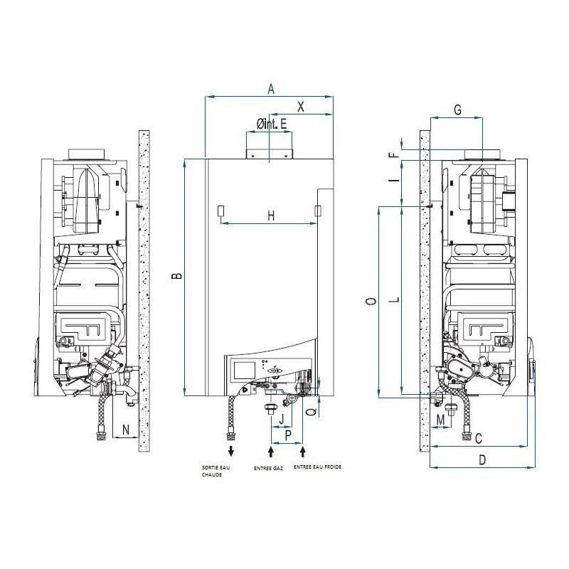 Fagor - Thermost-14 N - White - Chauffe-eau 14l - Gaz Naturel G20 - Allumage Pile - écran Lcd