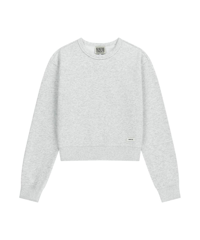 Malittepeulangsowajeobeo W Basic Crop Sweatshirt Light Heather Gray