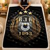 Flanell-DeckeBesiktas Warme Weiche Überwurfdecke für Innenbereich Sofa Bett Wohnzimmer
