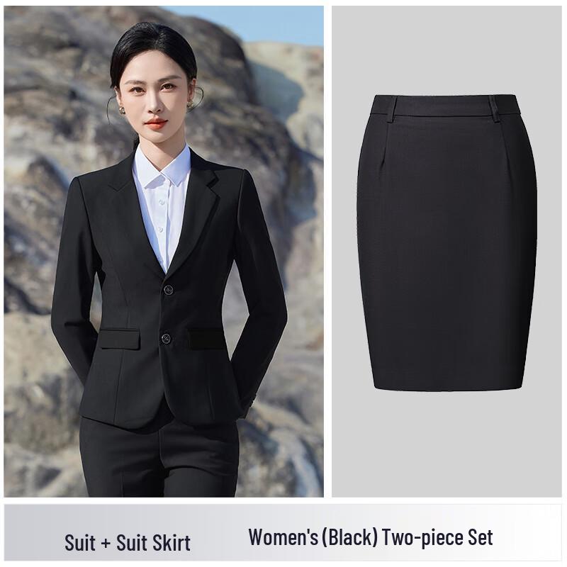 Teluoman Chinese-Inspired Professional Business Suit Set