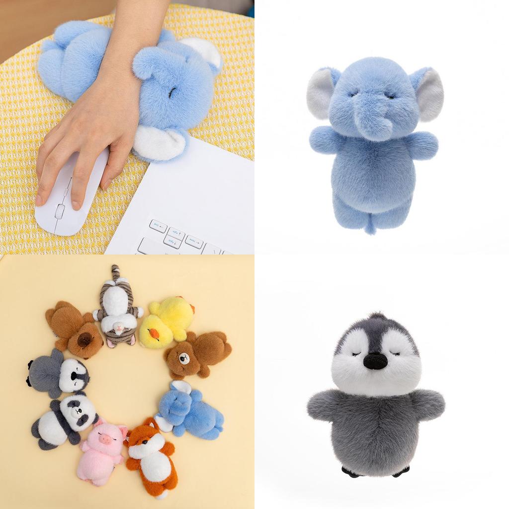 Water Dolphin Cute Animal Wrist Rest Pad With Plush Filling For Home Office Use