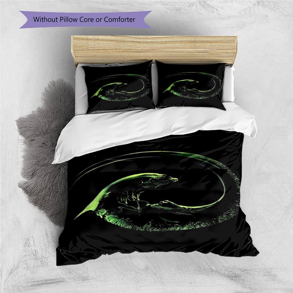 Cartoon Pattern Bedding Quilt Set Quilt Cover Pillowcase Home Decoration Birthday Gift (1 * Duvet Cover + 2 * Pillowcase, Without Core)