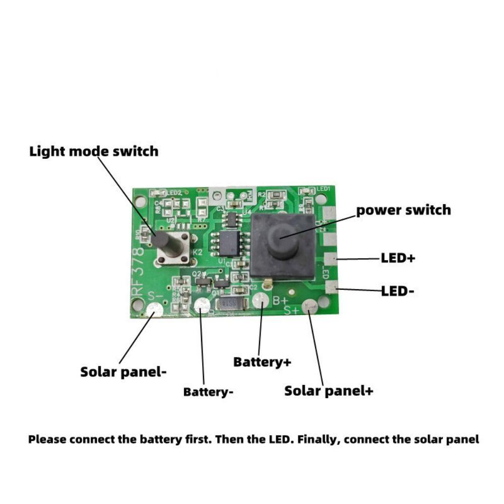 8 Kinds Light Mode Solar Lamp String Control Board Solar Road Stud Light