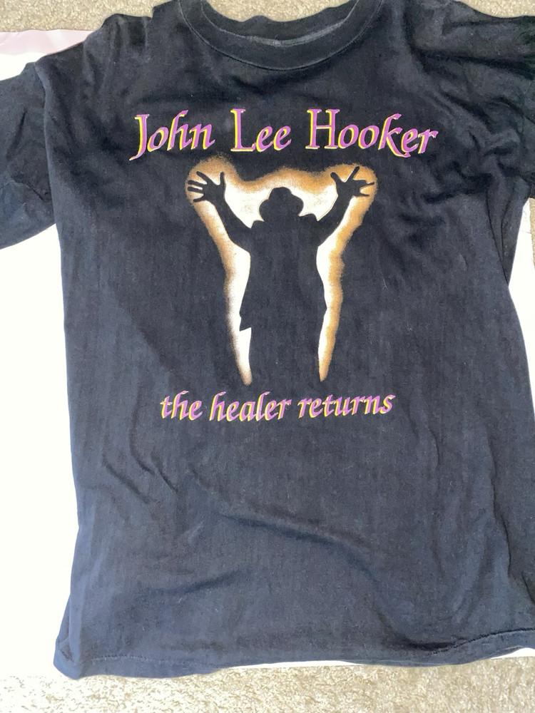 Vintage John Lee Hooker’s Band Europe in 1990 T-shirt   Unisex T-Shirt XXXXL