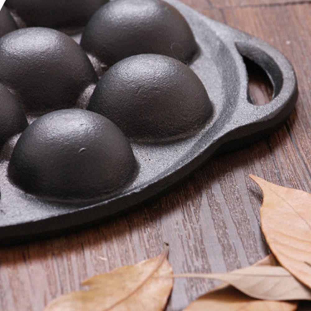 Nonstick Cast Iron Takoyaki Pan Cast Iron Takoyaki Grill Pan  Home Cooking