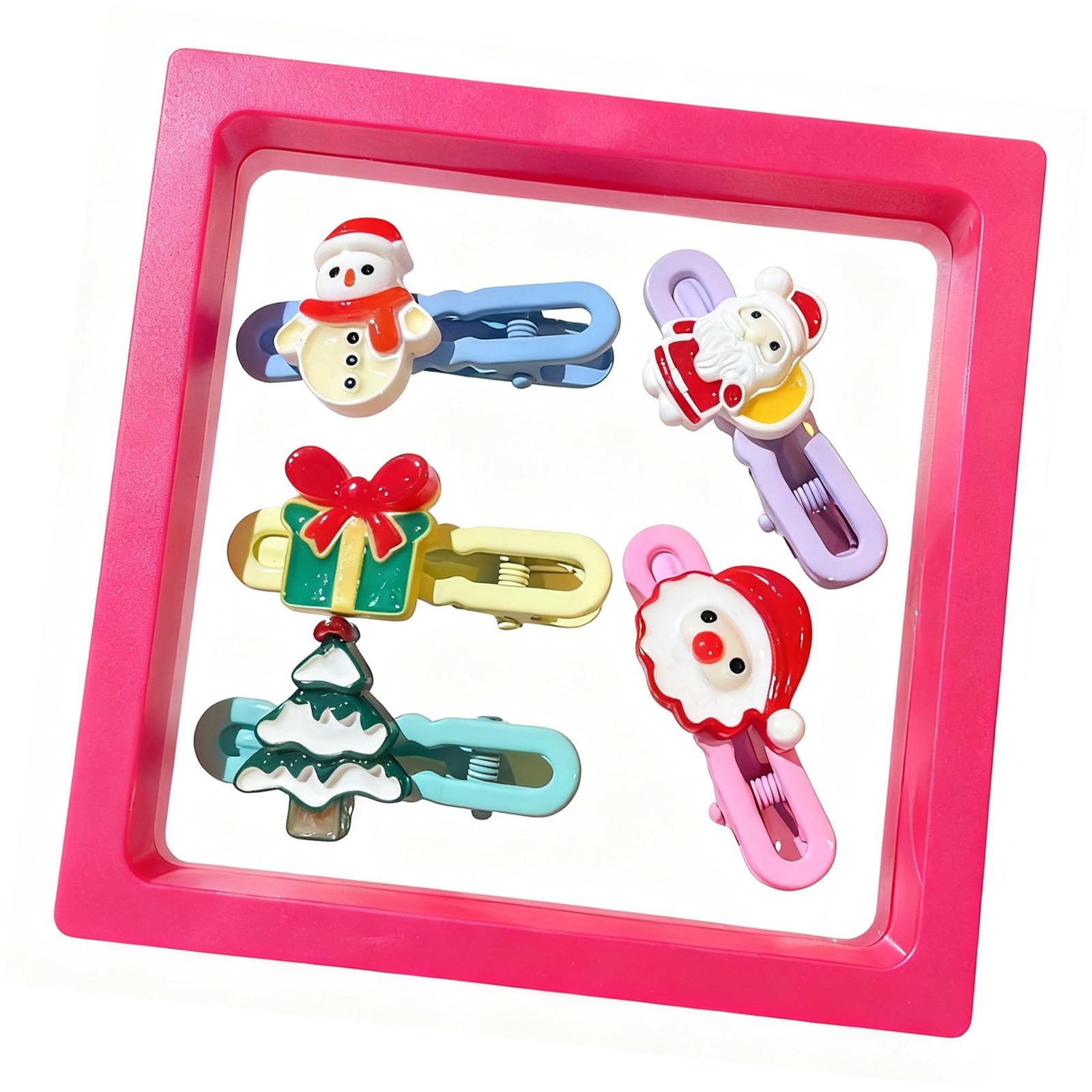 

Plastic Cartoon Hair Clip For Children Christmas Party Barrettes Gentle Hold Secure Grip Hair Accessories Toddler Girls 6