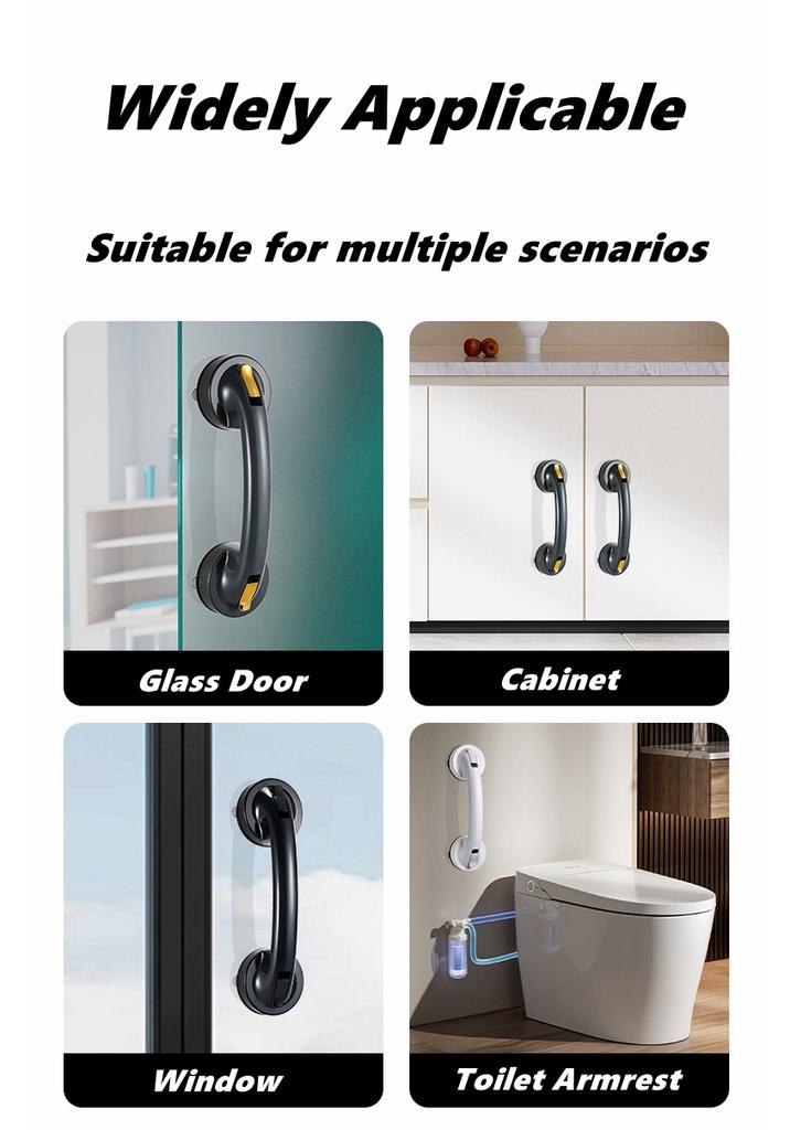 Xiaomi Düşmeleri Önlemek İçin Banyo Korkuluğu Vakumlu Banyo Küveti Çocuklar İçin Ücretsiz Delme Kolu Cam Kapılar ve Pencereler Yaşlılar İçin Kol