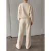 Soft & Chic Fashion Print Long-Sleeve Set for Women – Ideal for Autumn/Winter Outings, Lounging, and Active Wear