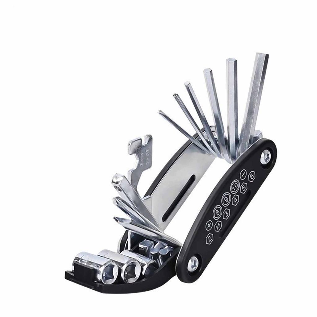 Tool Kit – Portable Multi-Functional Folding Bike Tools, Tire Patching & Set for Maintenance