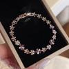 Zircon Flower Pearl Buckle Bracelet Exquisite Elegance and Sweetness Niche Versatile Bracelet Light Luxury High-end Jewelry Women