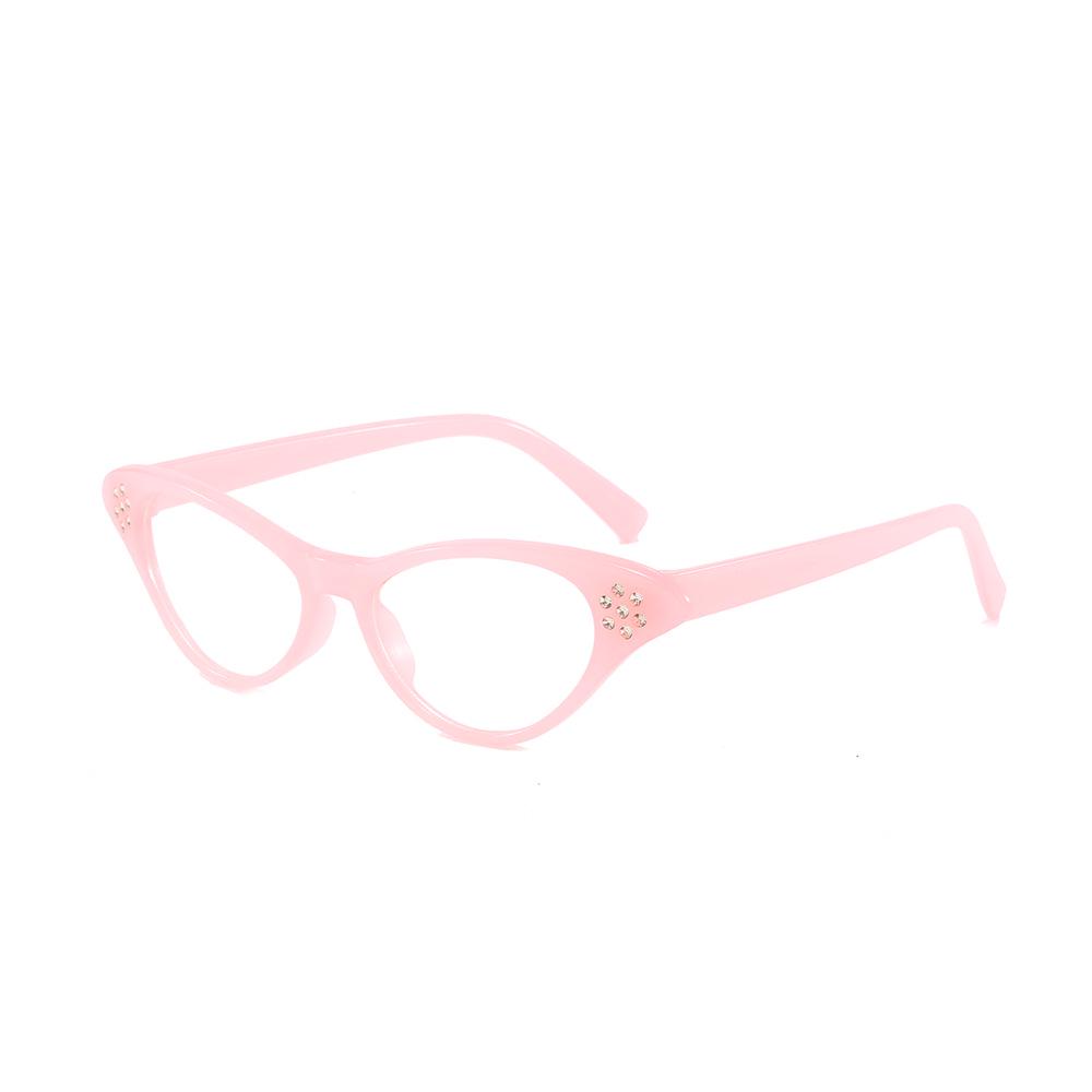 

Retro Cat-Eye Studded Small Frame Sunglasses - Minimalist, UV Protection, Trendy & Casual.