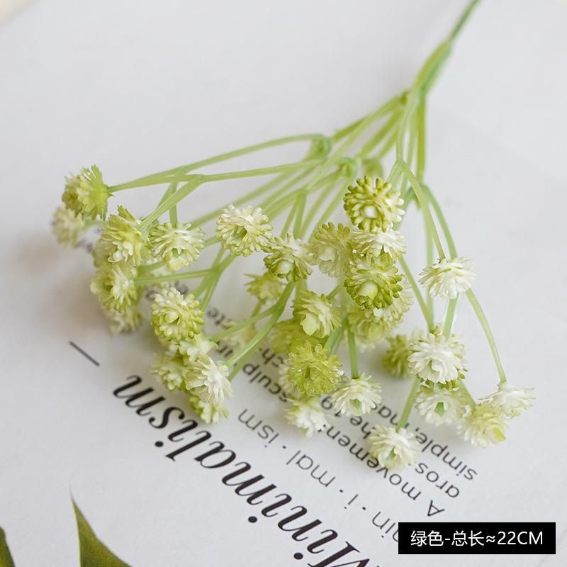 1ks měkký plastový gypsophila umělé květiny 22cm Real Touch Gypsophila Mini kytice pro svatbu domácí dekorace