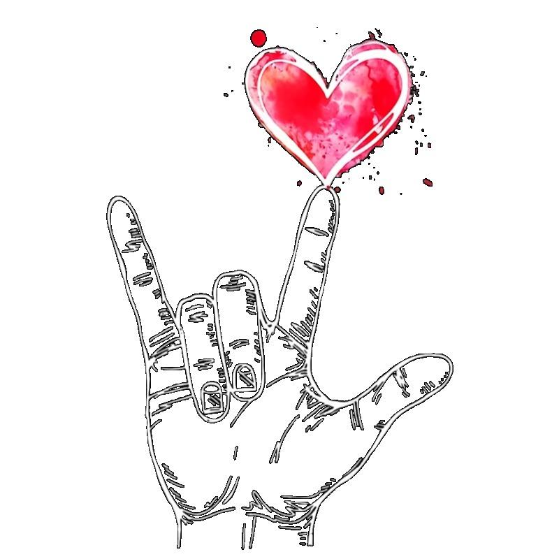 Casual Loose T Shirt Black Hand Sign Heart Print Graphic Tee Women Summer Fashion Top Daily Wear Street Style Outfit