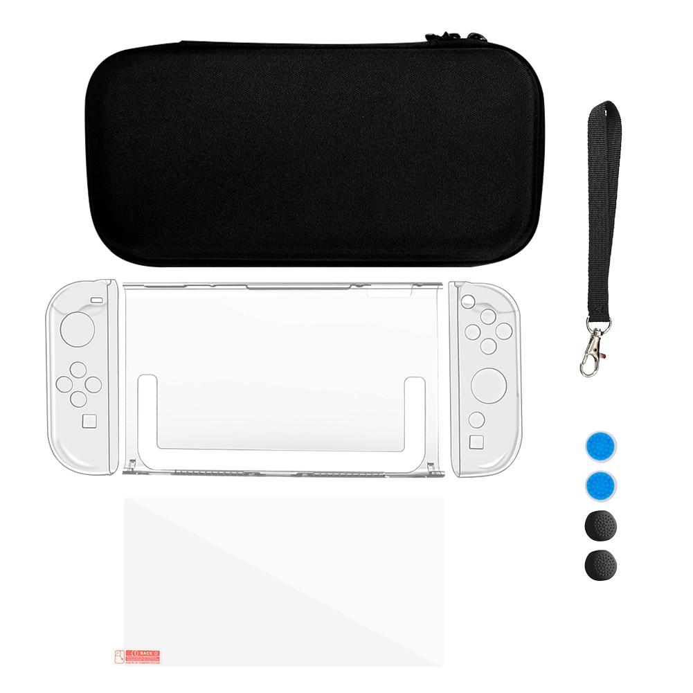 Чехол для переноски для Switch 2 Модель Аксессуары Комплект Bundle Аксессуары Bundle с Защитной пленкой Чехол Кристальный чехол