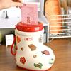 Cartoon Boot Piggy Bank Sticker Coin Toddlers Boys Girls Cash Container with DIY Money Saving Box