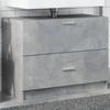 VidaXL Concrete Grey Sink Cabinet 78x37x59 Cm Engineered Wood, Bathroom Cabinet, Storage Cabinet Room 848118