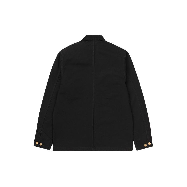 Carhartt WIP SS24 Michigan Jacket Classic American Vintage Solid Color Pocket Label Logo Corduroy Collar Michigan Jacket Men Jackets I026480-89-02