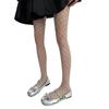 Women See Through Fishnet Pantyhose Stockings Japanese Aesthetic Hollowed Geometric Circle Pattern Mesh Tights Leggings