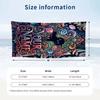 Floral Garden Theme Beach Towel Personalized Custom Name & Text Soft Quick Dry Beach Towel for Swimming Travel