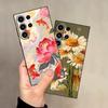 Funda Phone Cover Case for Samsung Galaxy S26 Ultra S25 Plus S23 S20 Ultra S21 FE S24 Note 20 8 9 10 S10 S9 Oil Painting Flower
