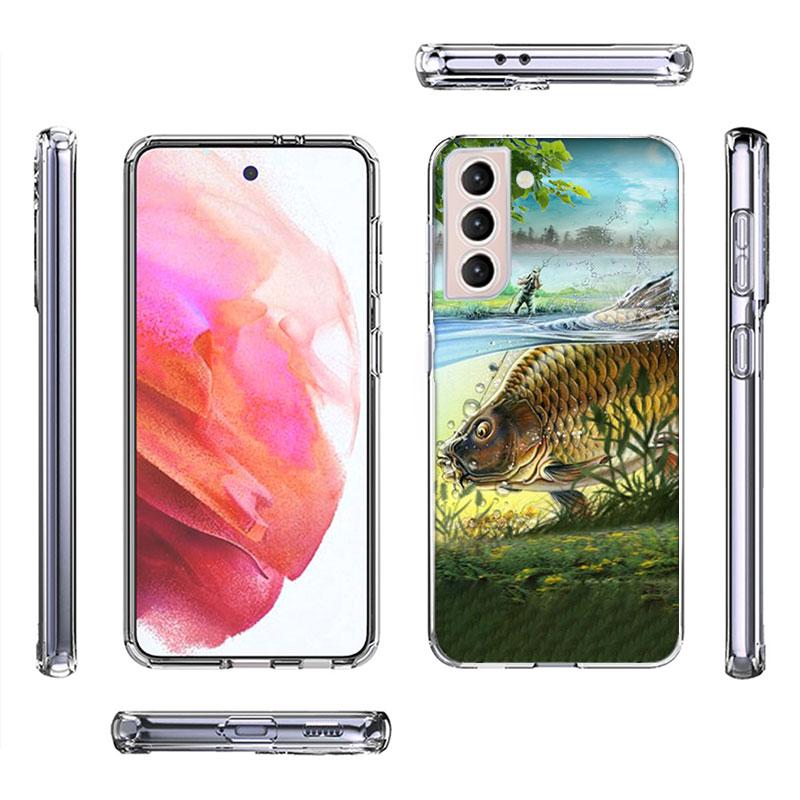 Carp Fishing Fish Phone Case For Galaxy A14 A24 A34 A54 Samsung A02S A12 A22 A32 A42 A52 A72 A13 A33 A53 5G A03 A03S A23 A73 A20
