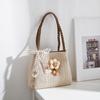 Small Fresh Casual Shoulder Bag Large Capacity Personalized Twist Handbag New Fashion Simple Straw Bag