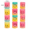 12PCS Children's Colorful Spring Ring Toys Mini Smiling Face Elastic Rainbow Ring Magic Toys Children's Birthday Party Gifts