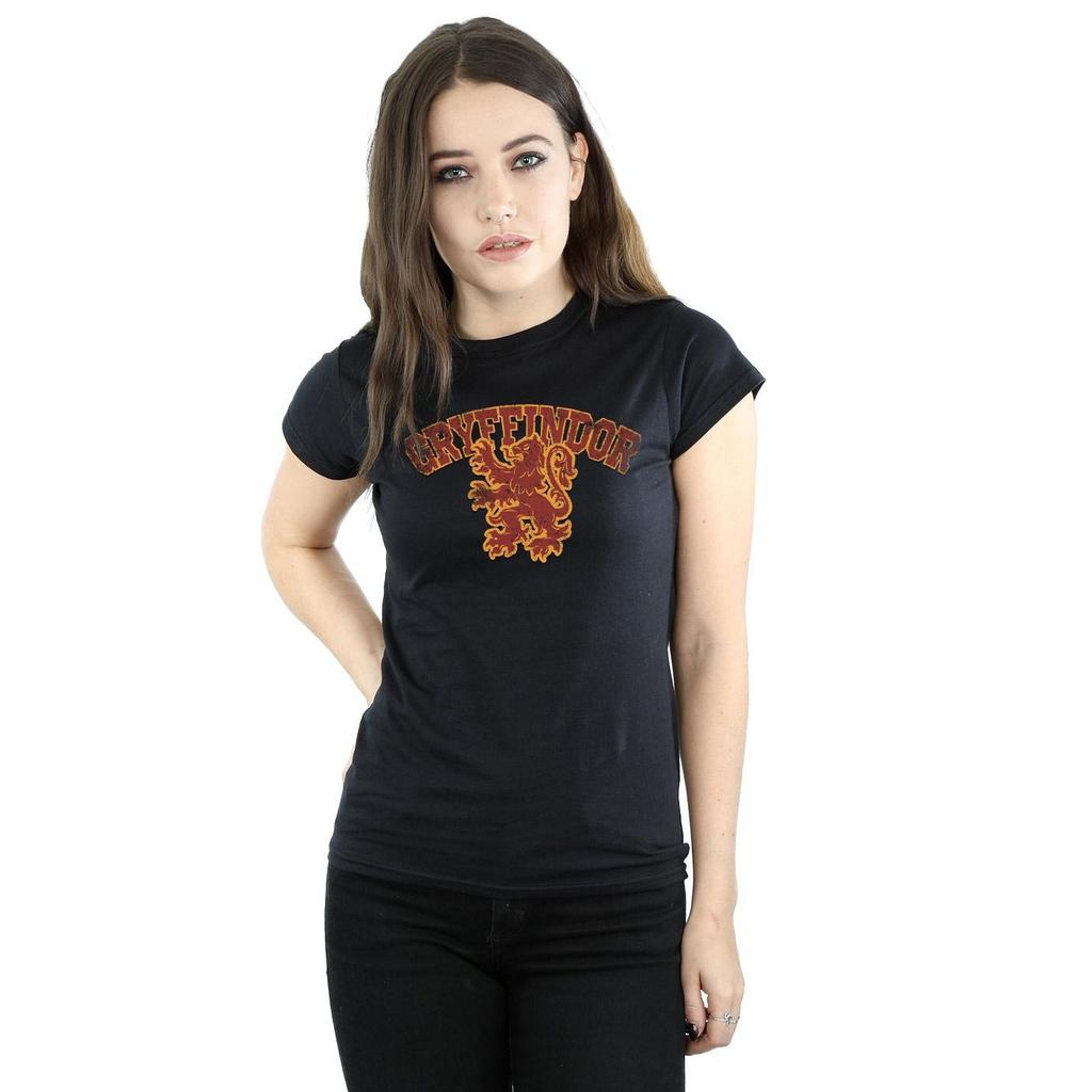 Harry Potter Womens/Ladies Gryffindor Sport Emblem Cotton T-Shirt