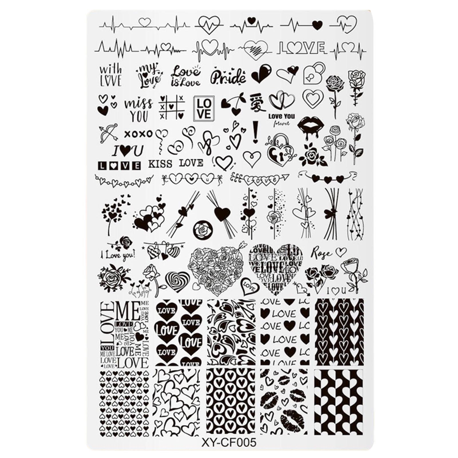 

Модная пластина для стемпинга ногтей, маникюр, дизайн ногтей, аксессуары для украшения для домашнего и профессионального салонного использования 5