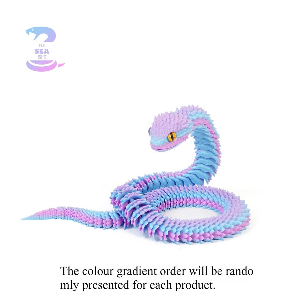 3D Printed Snake Rotatable Joints Snake Figurines Home Office Desktop Crafts Ornament Creative Home Garden Landscape DIY Animal