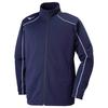 Training Wear Deep Size 32MC9125 Warm-Up Jacket, Standard, Moisture-Wicking, Quick-Drying, Navy/White, L,