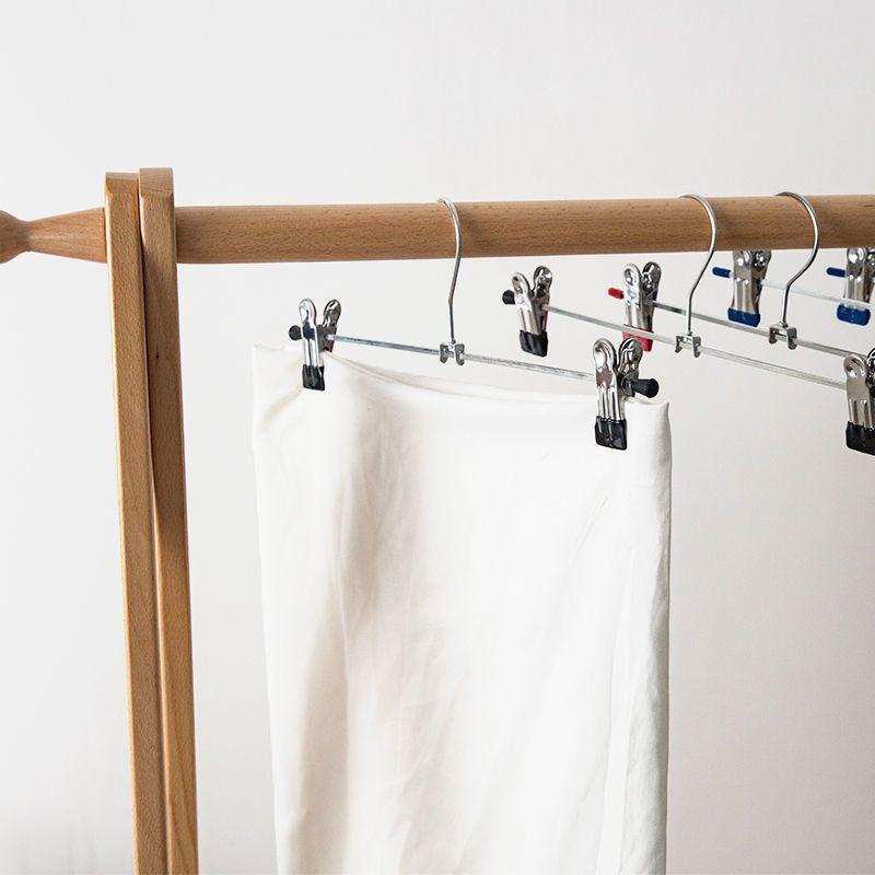 5 Stück Metall Winddichte Kleiderbügel Für Kleidung Zuhause Hosen Mantel Rutschfeste Trocknungsbügel Mit Verstellbaren Klemmen Schränke Aufbewahrungsregale