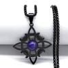 Naszyjnik z węzłem wiedźmy Wicca i księżycem dla kobiet i mężczyzn, kolor srebrny, stal nierdzewna, amulet ochronny do czarownictwa, biżuteria nudo de bruja