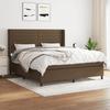 Exclusive House - Slatted Bed Base with Mattress Dark Brown 180x200 Cm