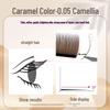 0.05 Caramel Brown Fox-like Eyelash Extensions - Matte, Soft, No-Root Shedding, Chinese-Style, Salon-Quality Camellia Lash