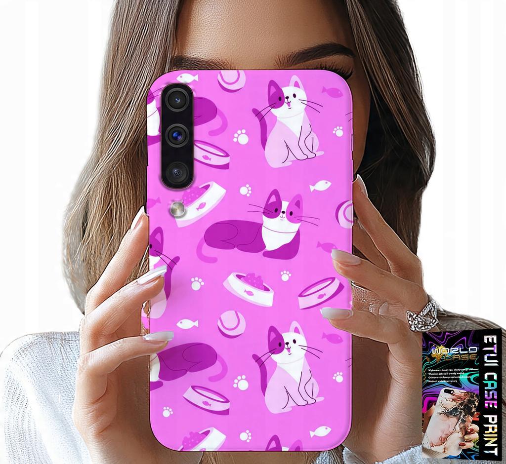 Samsung A50 / A30S Tok - Szerelem Macska, Macskás Minták, Tető