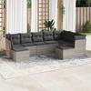 VidaXL Garden Lounge Set with Cushions 9 Pcs, Sofas with Adjustable Feet, Outdoor Furniture Set Patio Terrace, 3250411